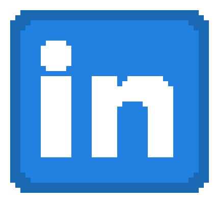 Logo do Linkedin em pixelart